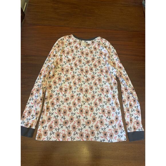 Burt's Bees Baby Women Tops M Reindeer - Picture 3 of 4